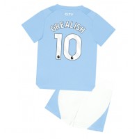 Maglie da calcio Manchester City Jack Grealish #10 Prima Maglia Bambino 2023-24 Manica Corta (+ Pantaloni corti)